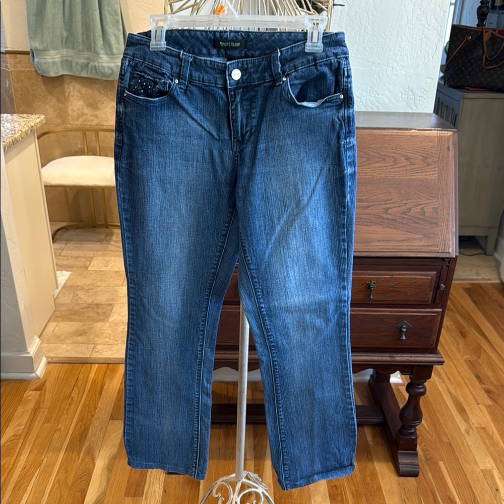 White House black market Blue Straight Leg Jeans